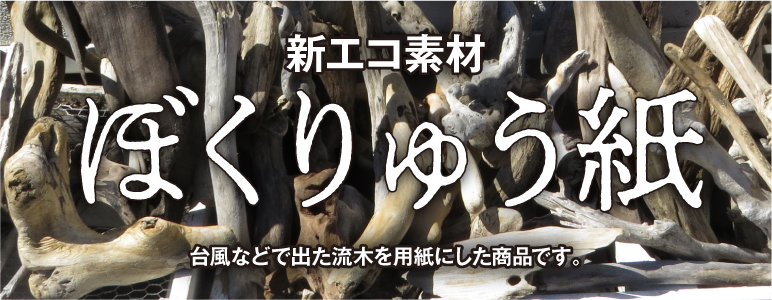 新エコ素材名刺　ぼくりゅう紙